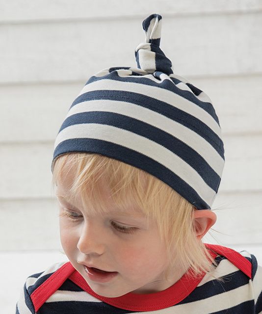BabyBugz Baby Stripy Knotted Hat