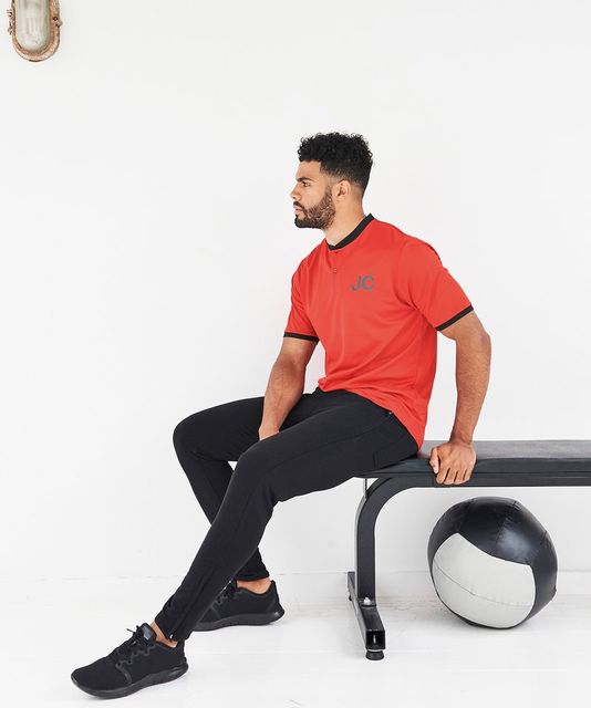 AWDis Cool Stand Collar Sports Polo Shirt