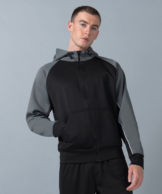 Finden and Hales Panelled Sports Hoodie
