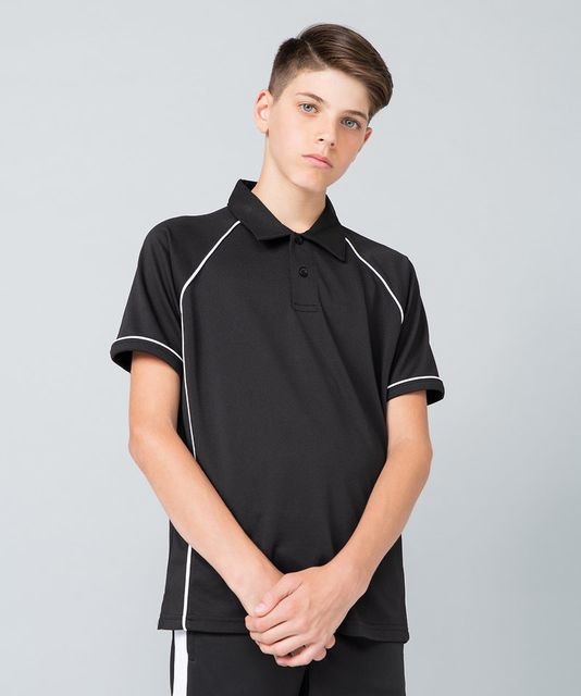 Finden and Hales Kids Performance Piped Polo Shirt