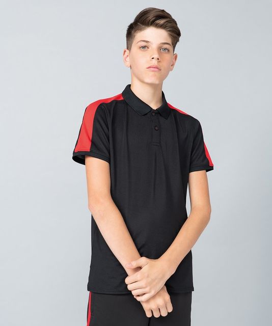 Finden and Hales Kids Contrast Panel Piqué Polo Shirt