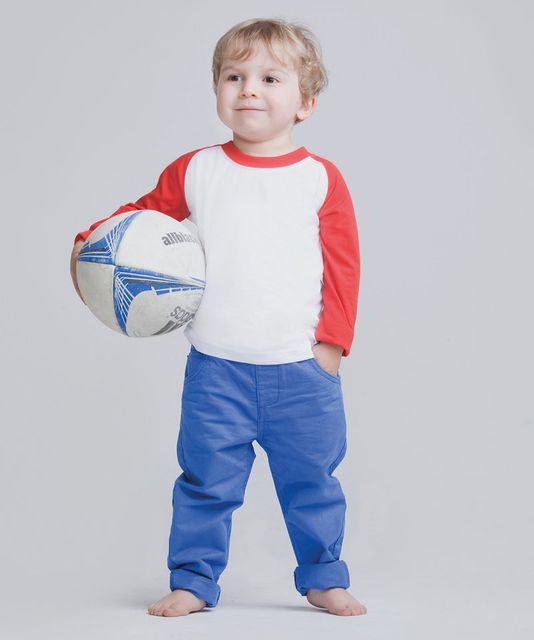 Larkwood Baby/Toddler Long Sleeve Baseball T-Shirt