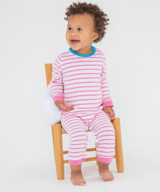 Larkwood Baby Long Sleeve Striped Bodysuit
