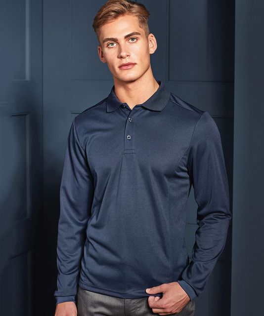 Premier Long Sleeve Coolchecker® Piqué Polo Shirt