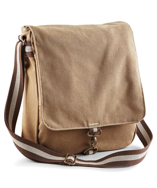 Quadra Vintage Canvas Messenger