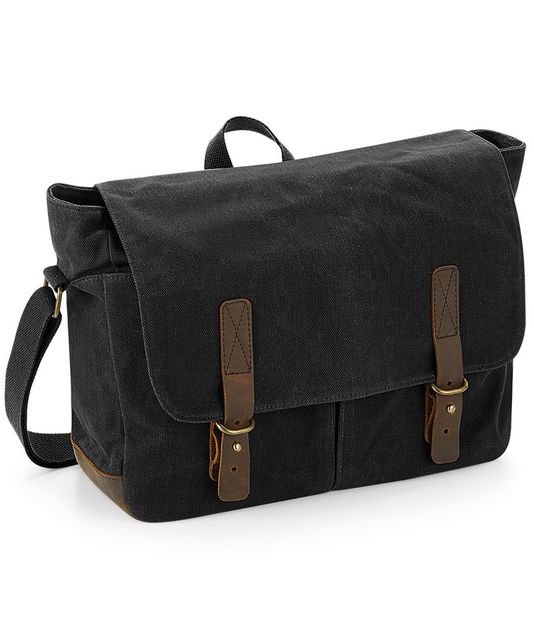 Quadra Heritage Waxed Canvas Messenger