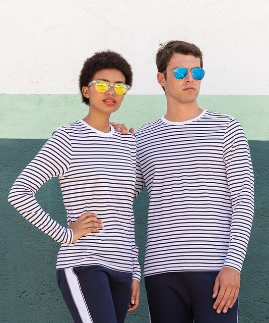 SF Unisex Long Sleeve Striped T-Shirt