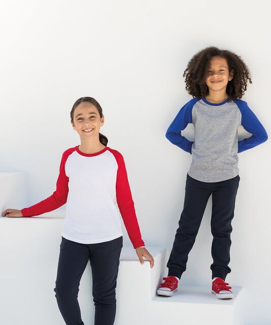 SF Minni Kids Long Sleeve Baseball T-Shirt