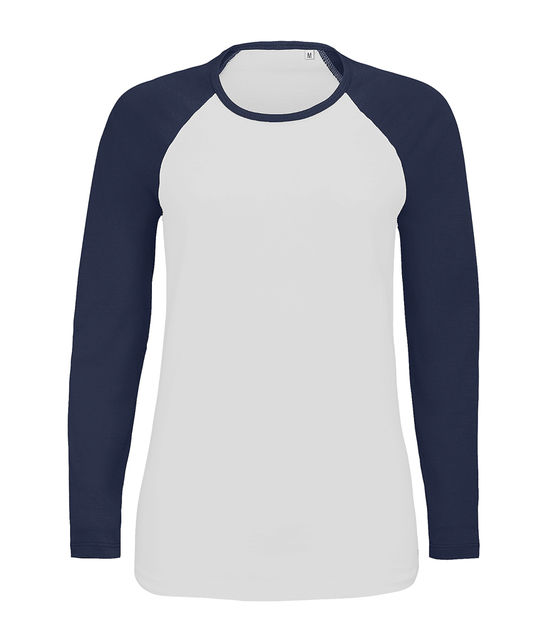 SOL'S Ladies Milky Contrast Long Sleeve T-Shirt