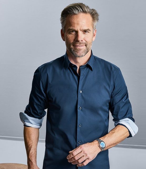 Work Shirts - Contrast Long Sleeve