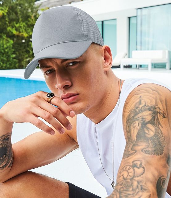 Beechfield Microknit Snapback Trucker Cap