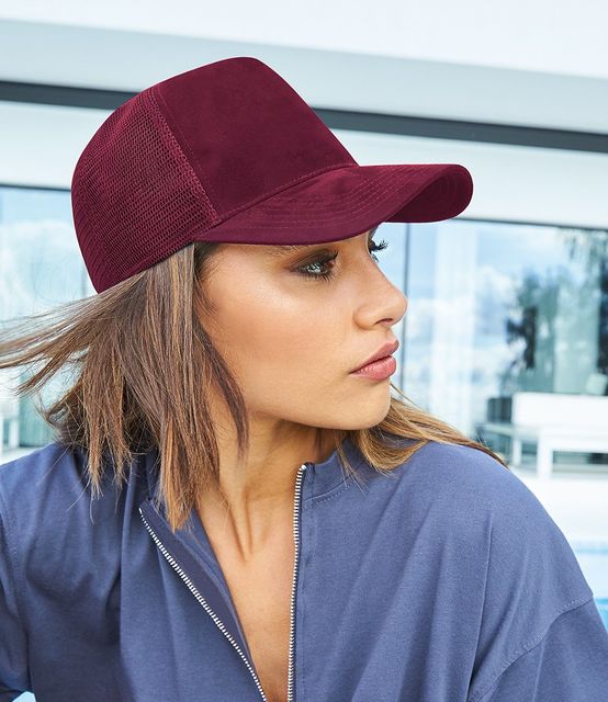 Beechfield Suede Snapback Trucker Cap