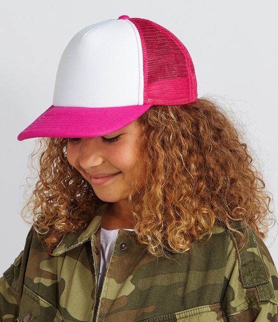 Beechfield Kids Vintage Snapback Trucker Cap