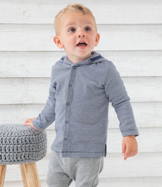 BabyBugz Baby Striped Hooded T-Shirt