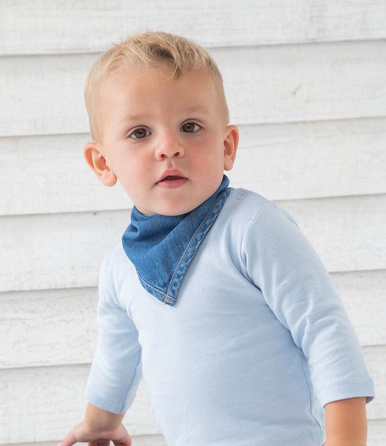 BabyBugz Baby Rocks Denim Bandana Bib