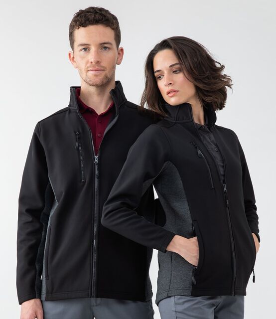 Henbury Unisex Contrast Soft Shell Jacket