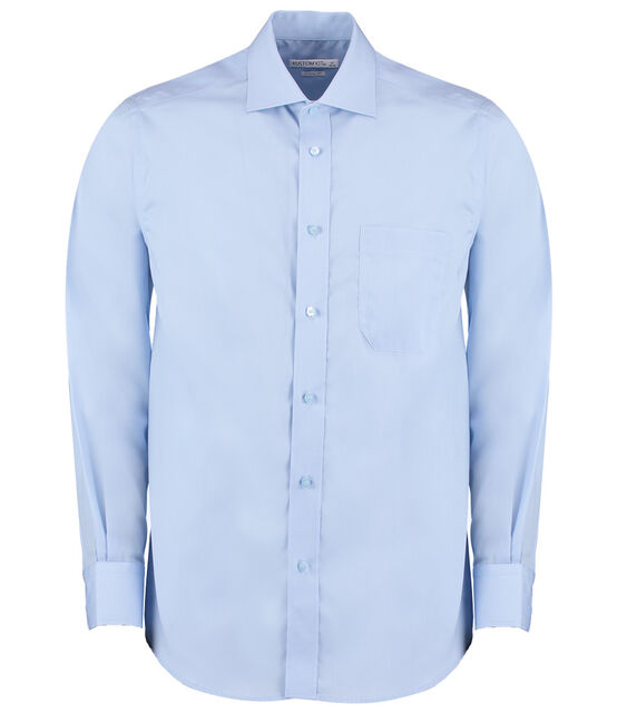 Kustom Kit Premium Long Sleeve Classic Fit Non-Iron Shirt