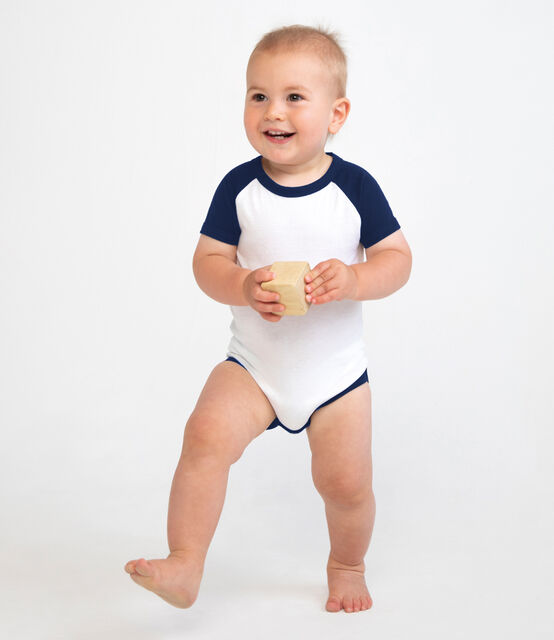 Larkwood Essential Short Sleeve Baby Baseball Bodysuit