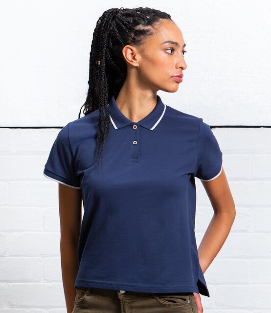 Mantis Ladies The Tipped Polo Shirt