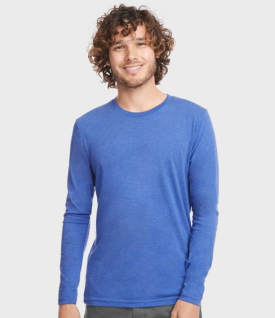 Next Level Unisex Long Sleeve Tri-Blend Crew T-Shirt
