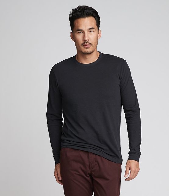 Next Level Unisex Sueded Long Sleeve Crew Neck T-Shirt