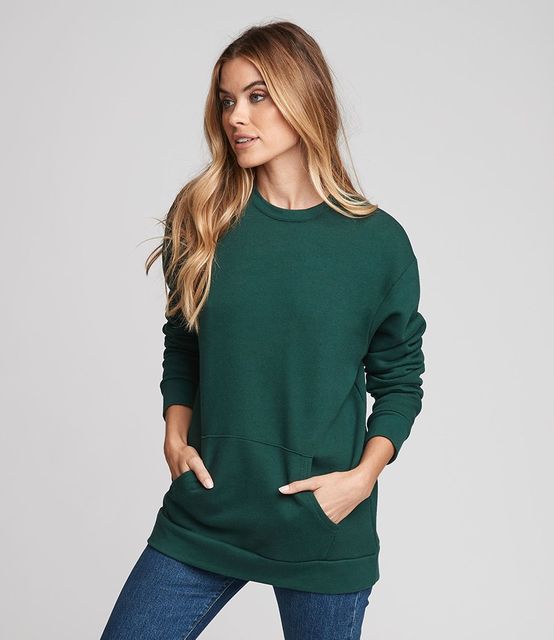 Next Level Unisex Crew Neck Pocket Sweatshirt