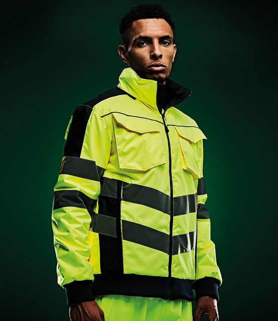Regatta Hi-Vis Pro Contrast Bomber Jacket