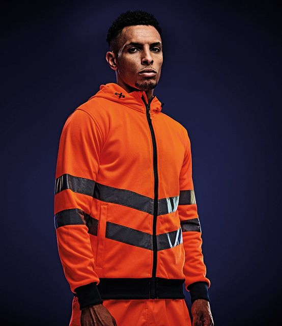 Regatta Hi-Vis Pro Extol Stretch Zip Hoodie