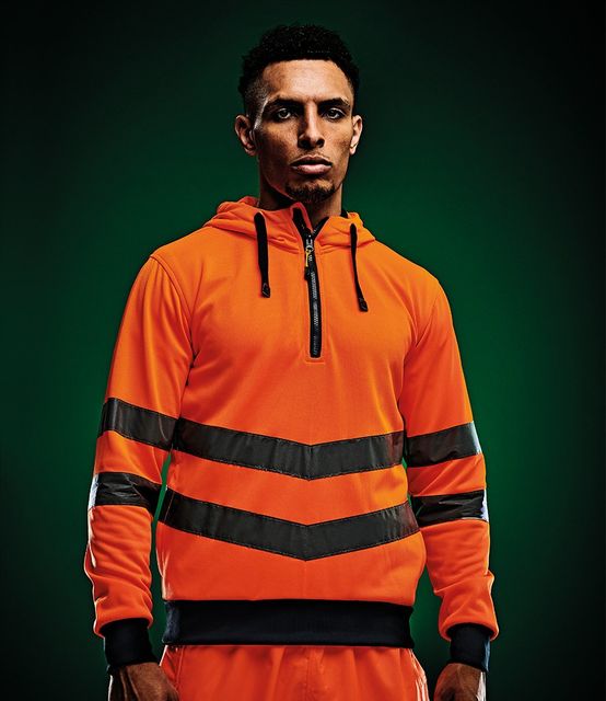 Regatta Hi-Vis Pro Extol Stretch Overhead Hoodie