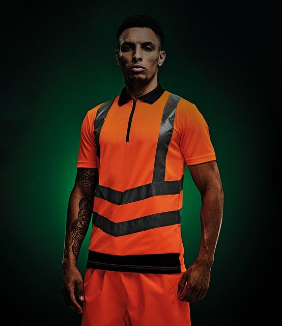 Regatta Hi-Vis Pro Contrast Piqué Polo Shirt