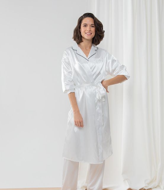 Towel City Ladies Satin Robe