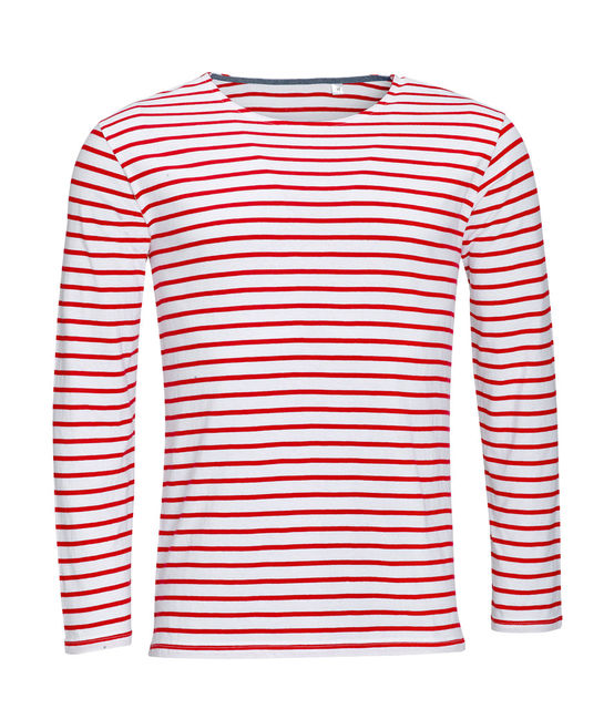 SOL'S Marine Long Sleeve Stripe T-Shirt