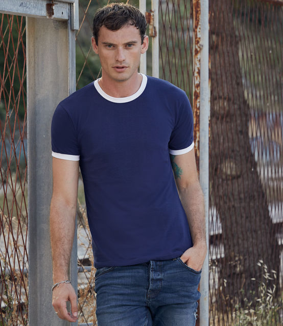 Fruit of the Loom Contrast Ringer T-Shirt