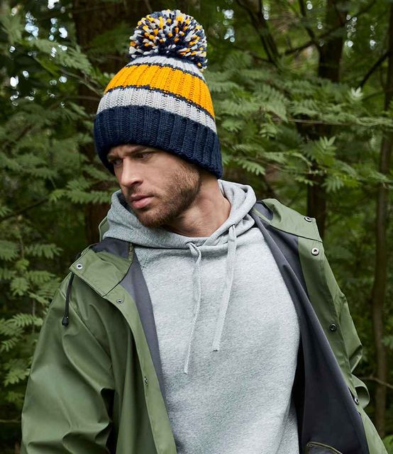 Beechfield Hygge Striped Beanie