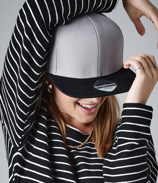 Beechfield Original Flat Peak 6 Panel Snapback Cap