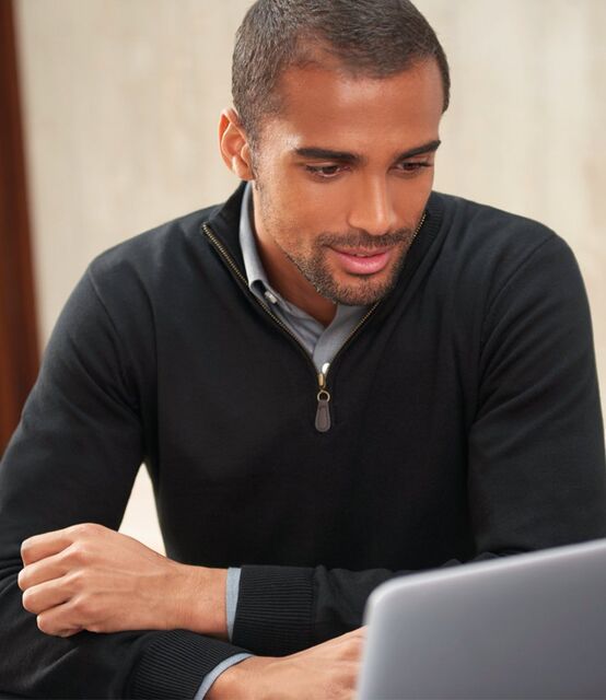 Brook Taverner Dallas Zip Neck Sweater