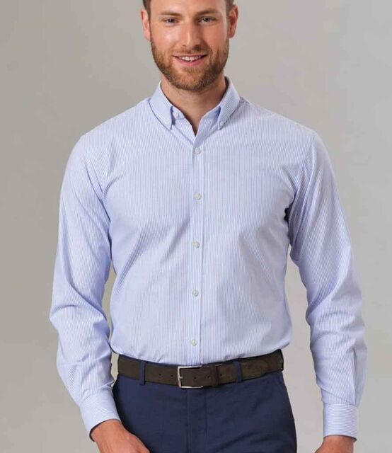 Brook Taverner Lawrence Long Shirt Stretch Oxford Shirt