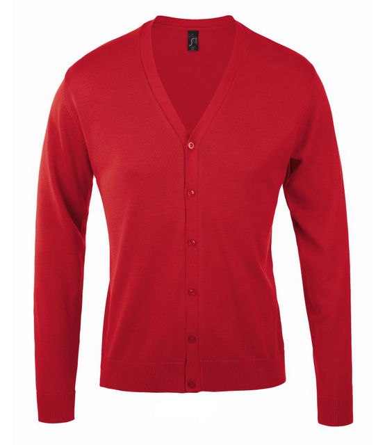 SOL'S Golden Cotton Acrylic V Neck Cardigan