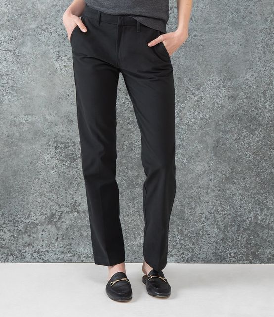 Henbury Ladies Flat Fronted Chino Trousers