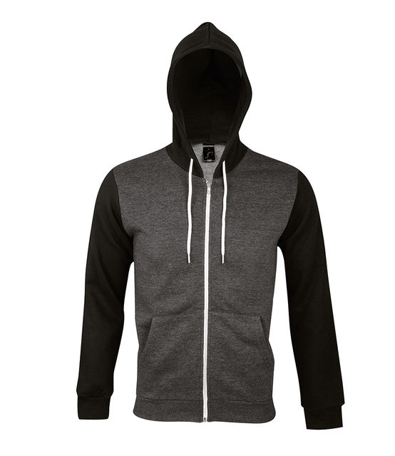 SOL'S Unisex Silver Hooded Jacket