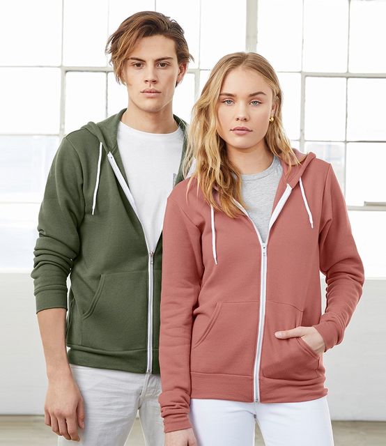 Canvas Unisex Full Zip Hoodie