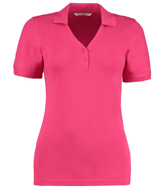 Kustom Kit Sophia Comfortec® V Neck Polo Shirt