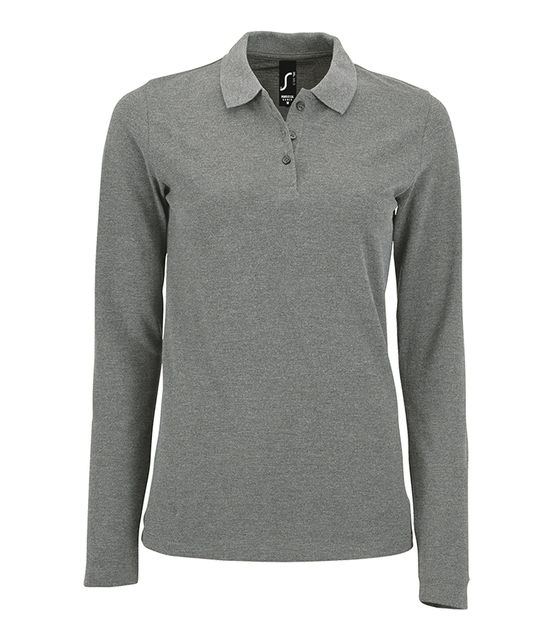 SOL'S Ladies Perfect Long Sleeve Piqué Polo Shirt
