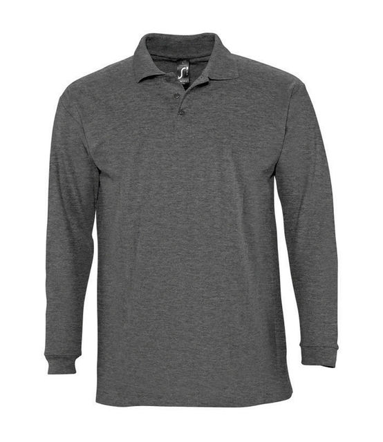 SOL'S Winter II Long Sleeve Cotton Piqué Polo Shirt