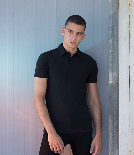 SF Men Stretch Piqué Polo Shirt