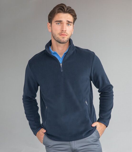 Henbury Zip Neck Micro Fleece