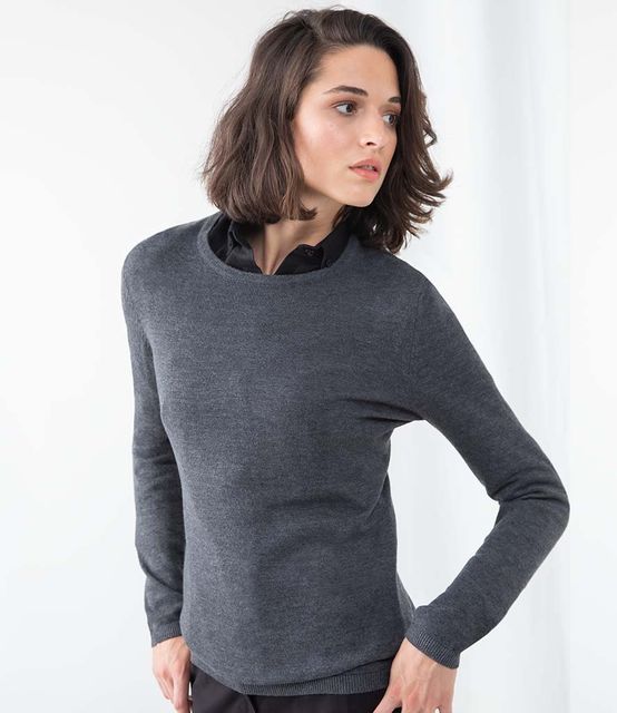 Henbury Ladies Crew Neck Sweater