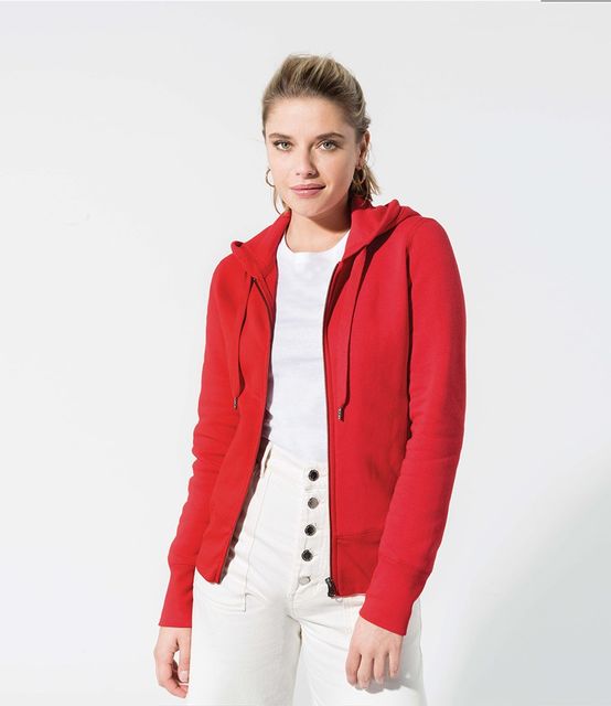 Kariban Ladies Organic Zip Hoodie