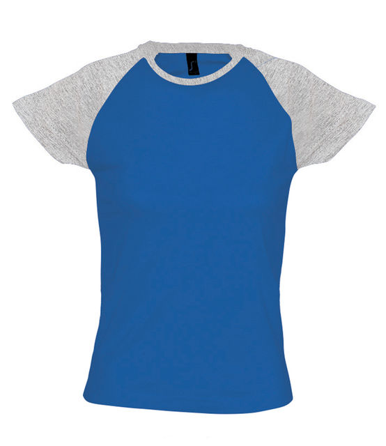 SOL'S Ladies Milky Contrast Baseball T-Shirt