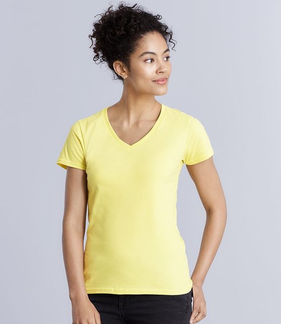 Gildan Ladies Premium Cotton® V Neck T-Shirt
